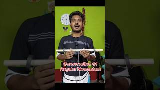 27 conservation of angular momentum #experiment #physics #shorts #science