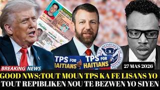 BON NOUVEL PI RED; TOUT MOUN KA AL FE LISANS YO,REPIBLIKEN YO SIYEN POU TPS AYISYEN AN,GE PRAL KANPE