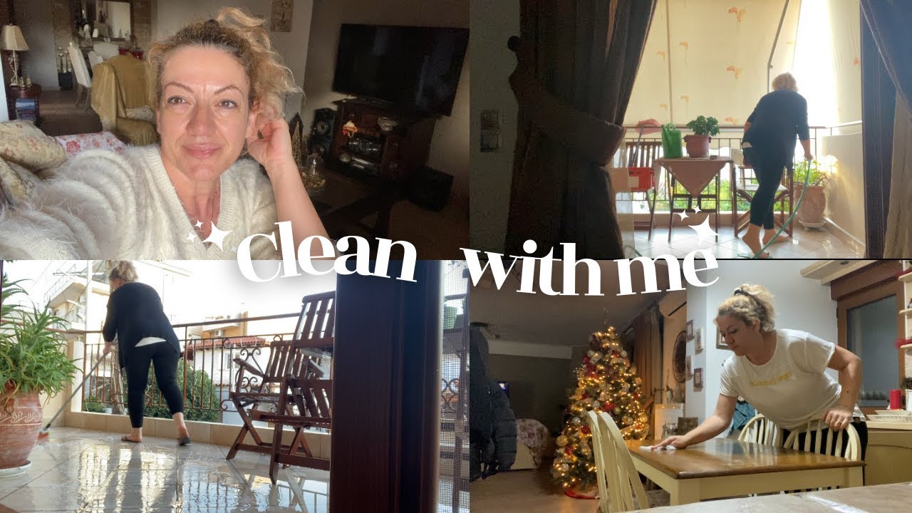 Clean With Me✨Ας καθαρίσουμε μαζί πριν από τη Γιορτή μου✨ Η κόρη μου στόλισε το δέντρο της🎄🎄🎄