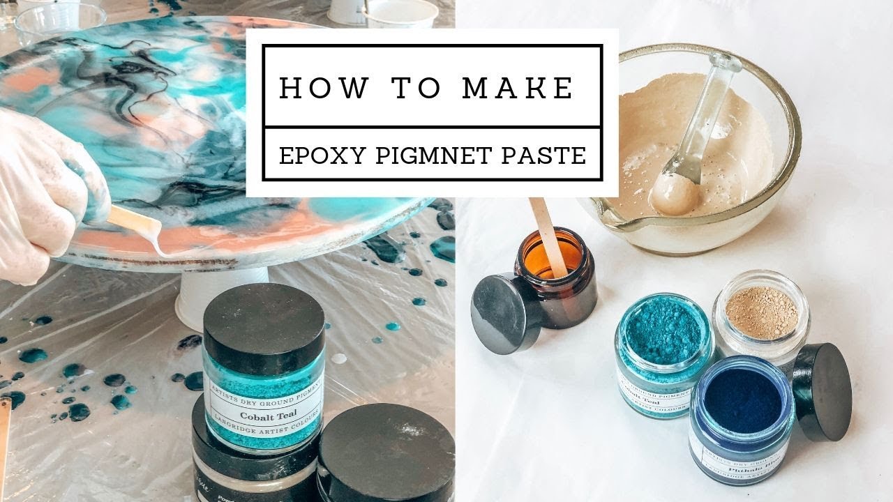 How to make epoxy pigment paste for RESIN ART 