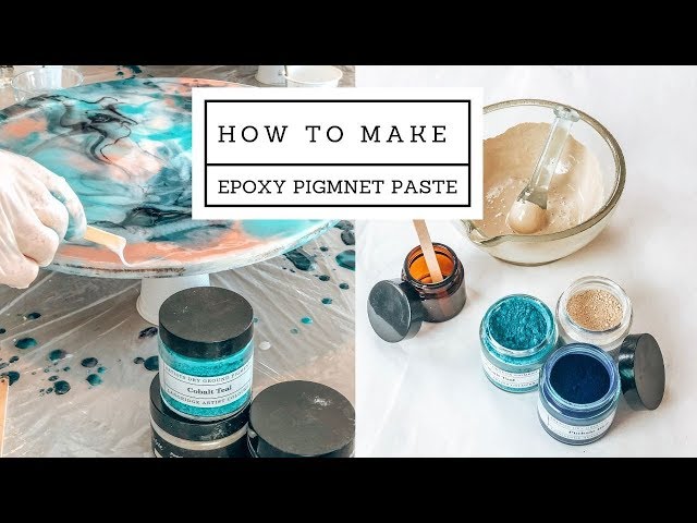 How to make epoxy pigment paste for RESIN ART 