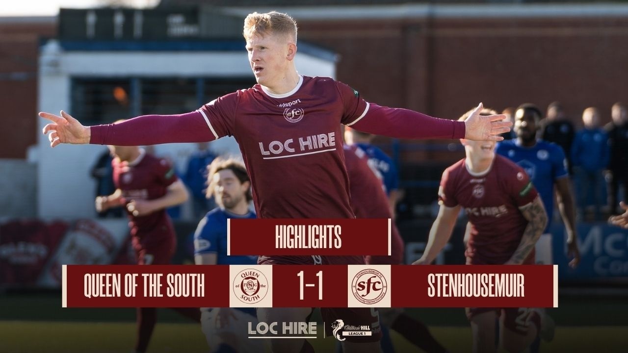 WarriorsTV || Highlights || Queen of the South 1-1 Stenhousemuir || League One || 7/03/26
