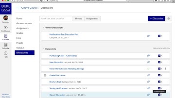 Canvas - Discussions Guide