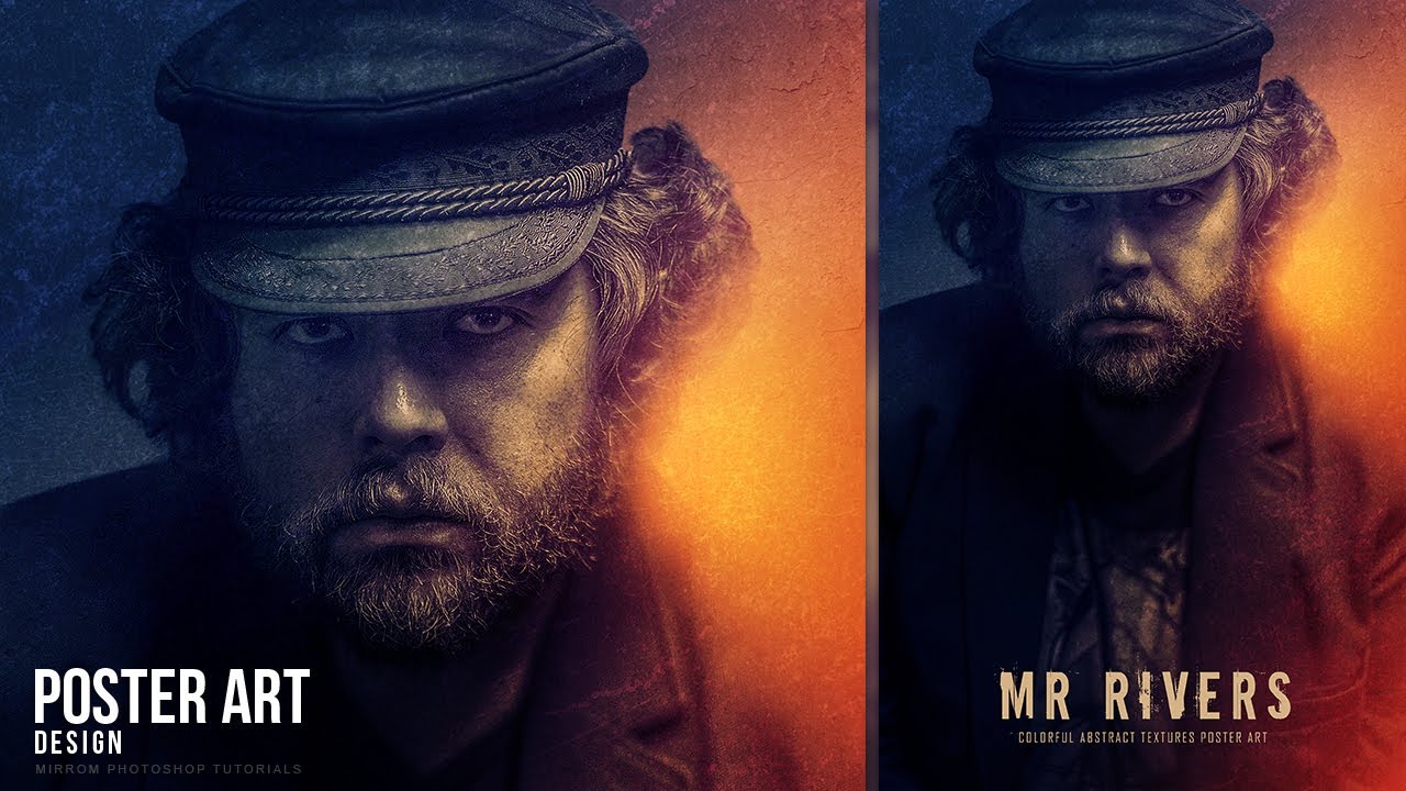 Make an Poster Art With Colorful and Abstract Textures in