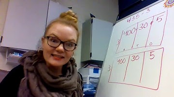 Ms Waters 4th Grade Area Model Division Lesson