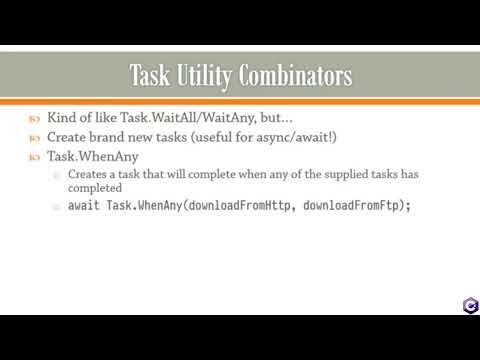 Task Utility Combinators - Learn about Task.WhenAny/WhenAll.. C# Part #36