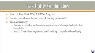 Task Utility Combinators - Learn about Task.WhenAny/WhenAll.. C# Part #36