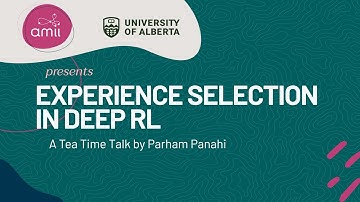 Tea Time Talks 2024: Parham Panahi, Experience Selection in Deep RL