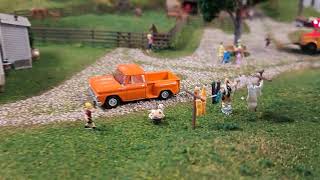 David's Woodland Scenics river pass train layout HO update# 5