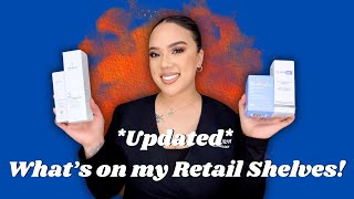 *UPDATED* WHAT&#39;S ON MY RETAIL SHELVES! | MY RETAIL PRODUCTS | LICENSED ESTHETICIAN | KRISTEN MARIE