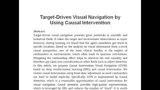 Target Driven Visual Navigation by Using Causal Intervention