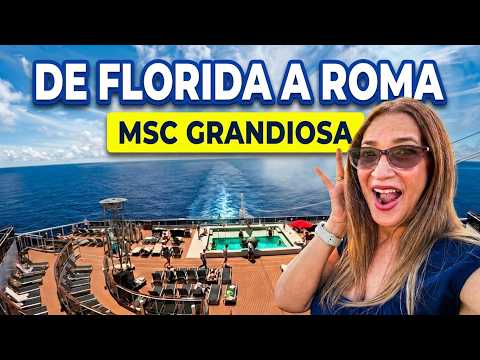 Video 18 Días y 6 Destinos en Crucero desde Florida a Roma ?? ¡Mi Experiencia Completa! MSC Grandiosa