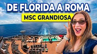 18 Days and 6 Cruise Destinations 🚢 from Florida to Rome 🇮🇹 My Full Experience! MSC Grandiosa