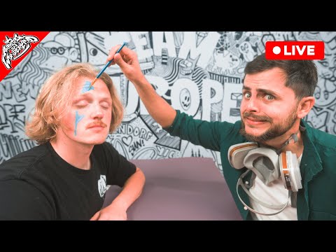 FACE PAINT Face Off! - Mini Game #artistsinwonderland LIVE!