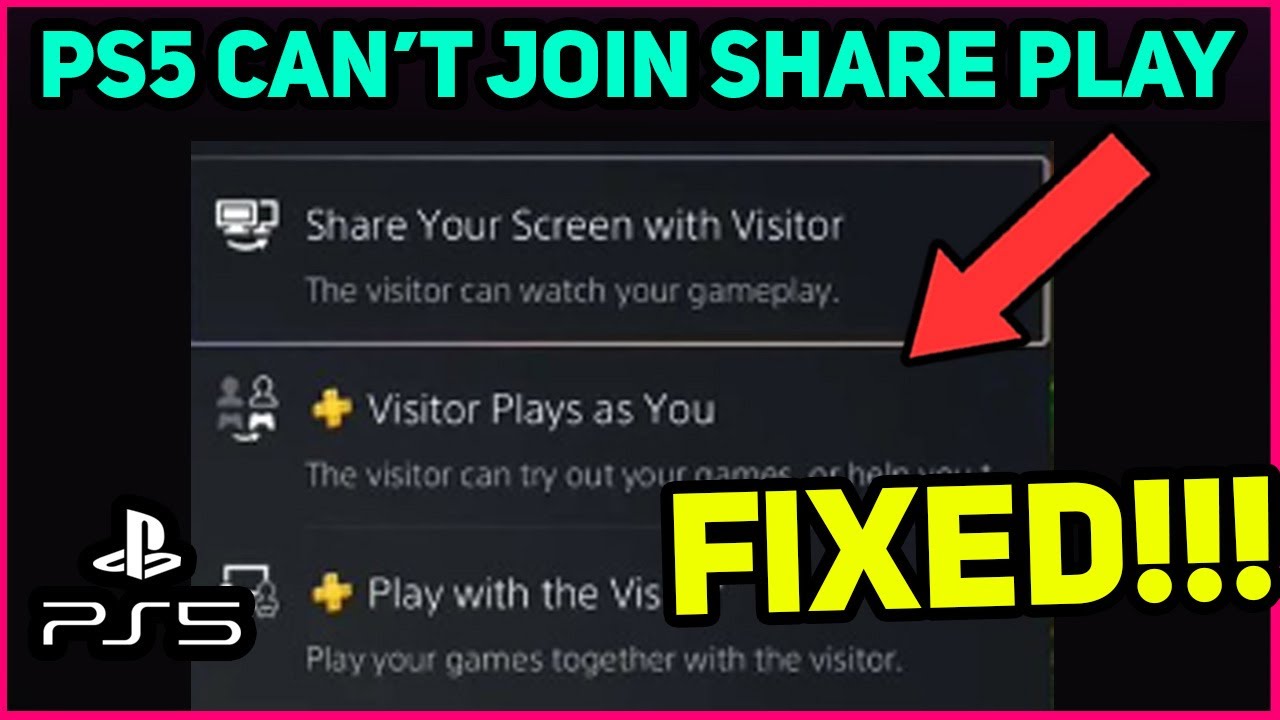 PS5 CAN'T JOIN SHARE PLAY HOW TO FIX! (Fast Solution)