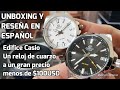 Doble Unboxing en Español "Edifice Casio". Un reloj increíble de cuarzo a un gran precio $100USD.