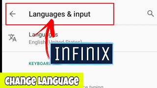 Change Mobile Language In Infinix Mobile Phone