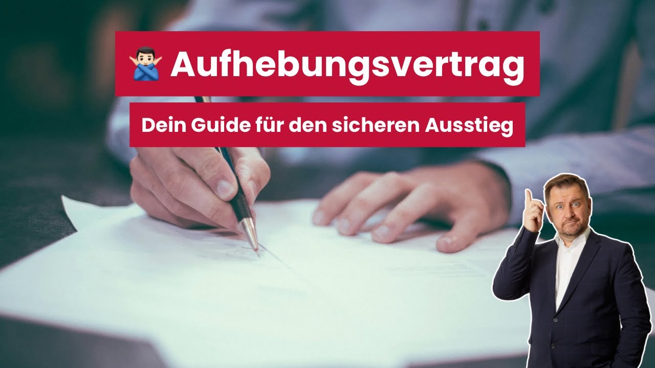 Aufhebungsvertrag: Alles über Sperrzeit, Abfindung und Freistellung | Anwalt Ansgar Dittmar