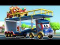 The RACING DRAGON CAR leads the PARADE | Super Truck for Kids