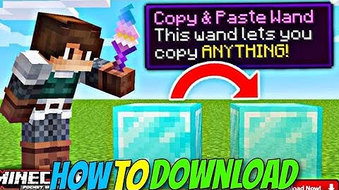 Minecraft But You Can Copy Paste Block | How To Download Copy Paste Mod For Minecraft Pe