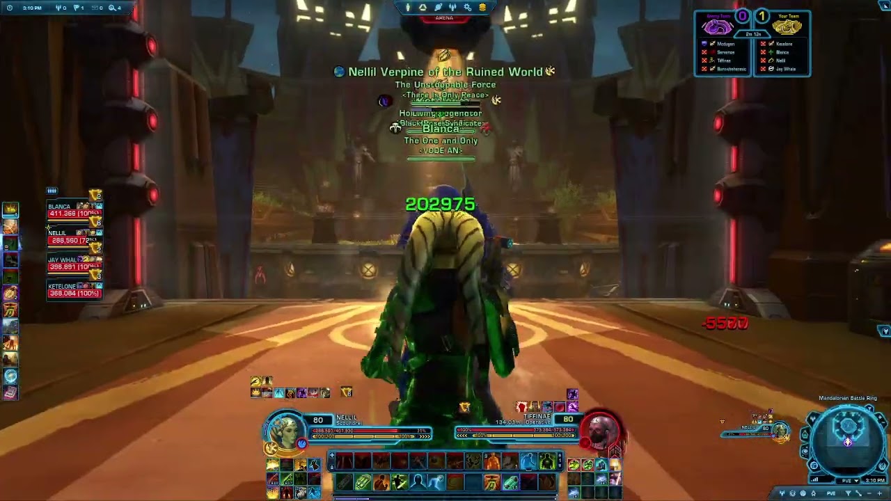 SWTOR PVP Ruffian Scoundrel 7.4: 3v1, its fine