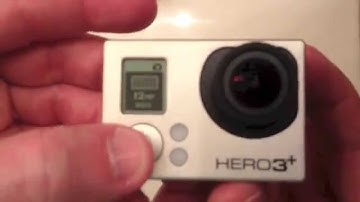 GoPro 3 plus - how to turn lights and sound off