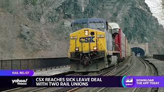CSX reaches paid sick leave deal with two rail unions