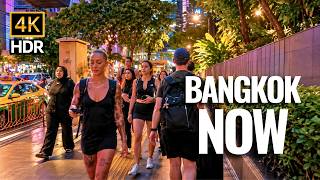 This Is Bangkok NOW Evening Rush Hour Walk | Asok to Nana | Bangkok 4K Walking Tour