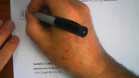 Grade 12 Calculus - Cartesian Equation of a Plane