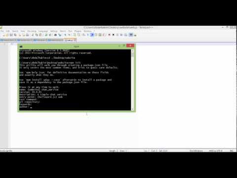 GET INTO PACKAGE.JSON FILE & INSTALL PACKAGES