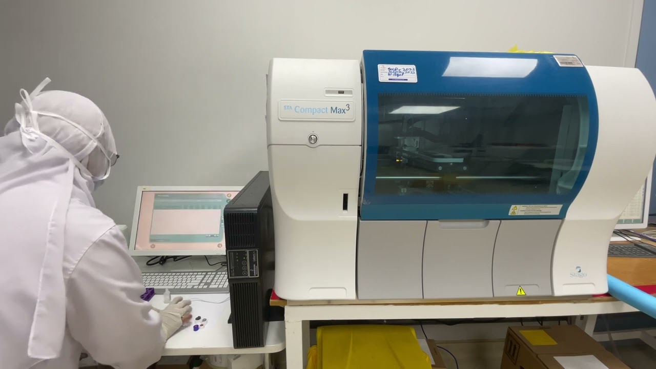 Stago CompactMax Maintenance and QC run