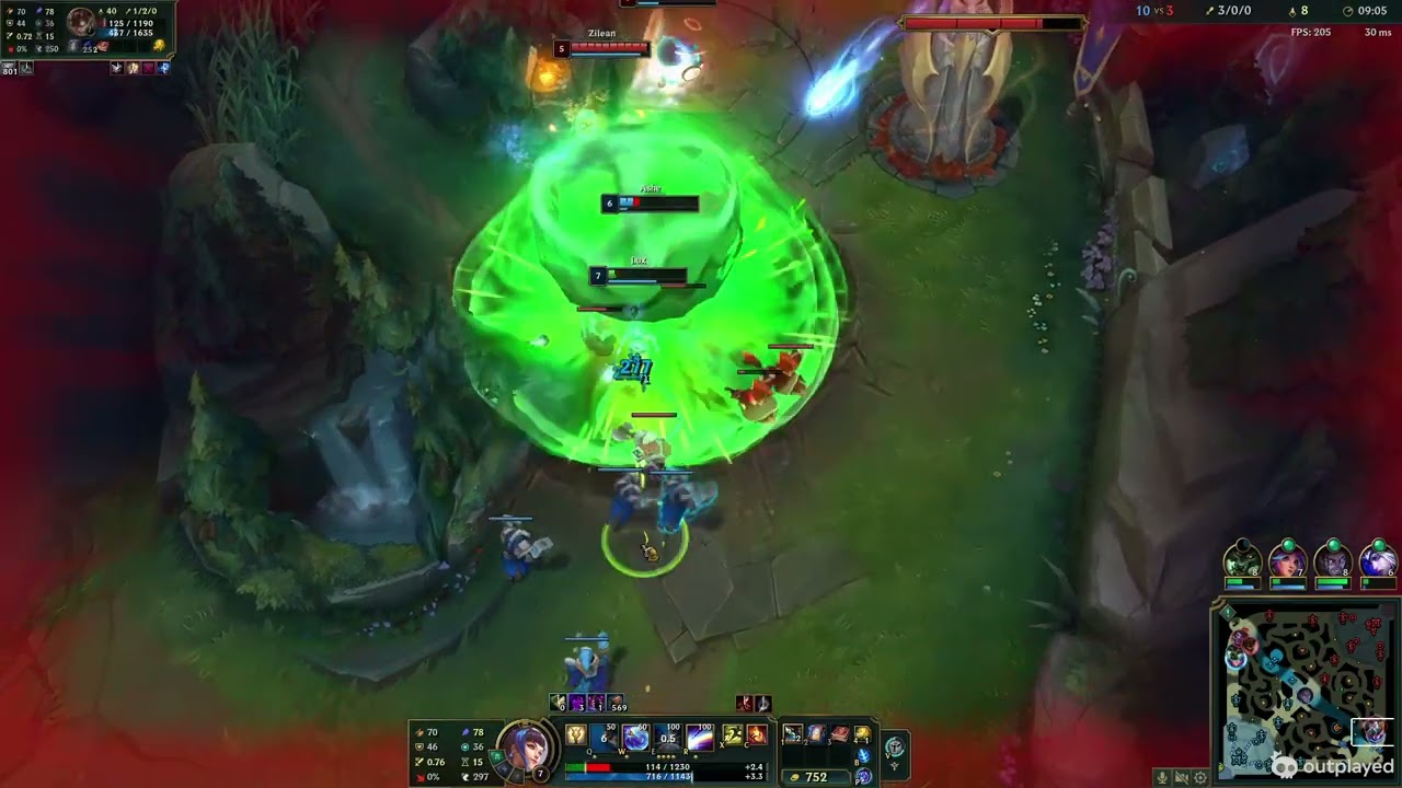 League of Legends Match 22 Supp Lux