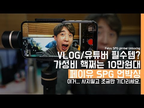 VLOG/유튜버 필수템? 가성비 핵쩌는 10만원대 짐벌 페이유 SPG 언박싱! 이거.. 사지말고 조금만 기다리세요(Feiyu SPG Gimbal Unboxing)