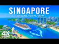 Singapore 4K Drone Footage | Marina Bay Sands, Futuristic City & Aerial Views of Modern Cityscape