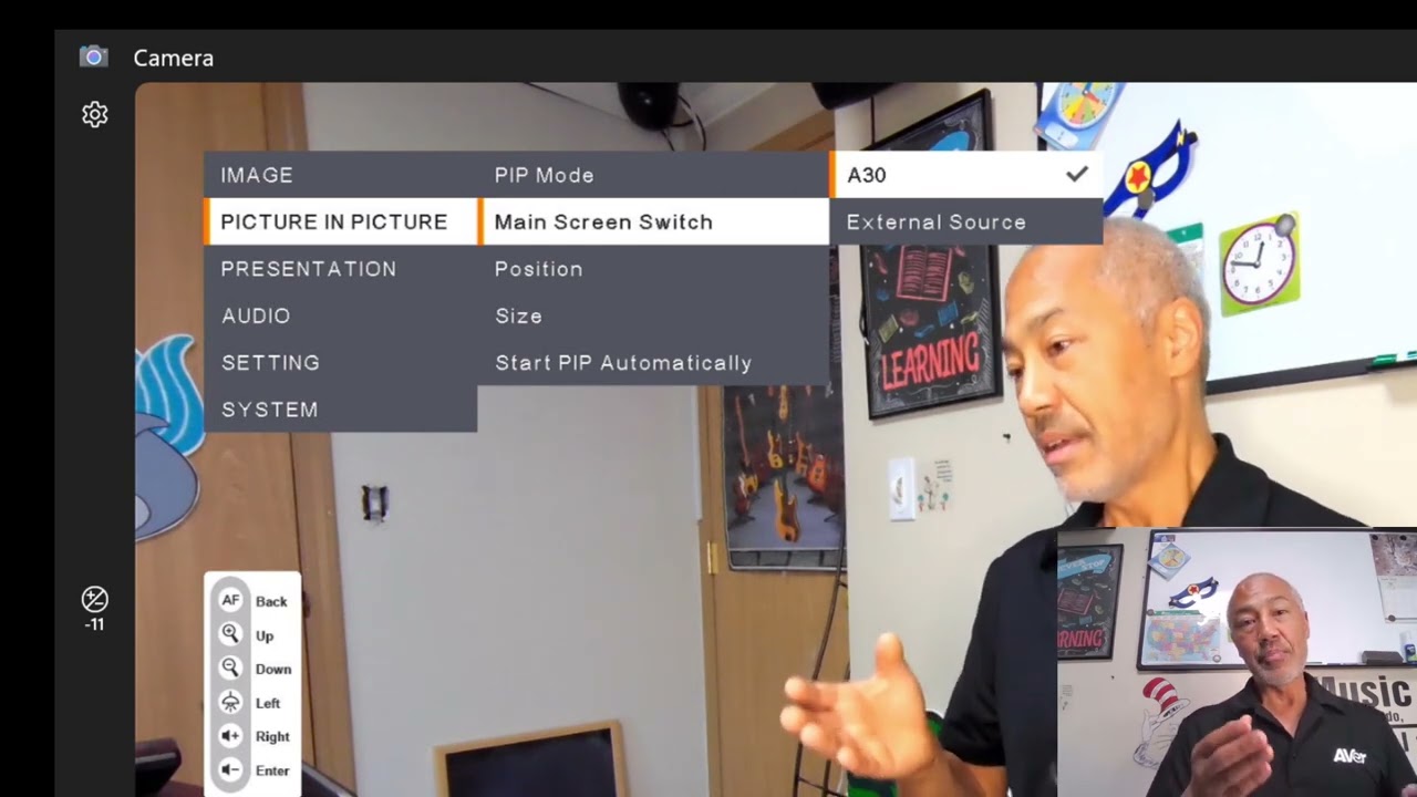 How to Activate AVer A30 On-Screen Display - YouTube