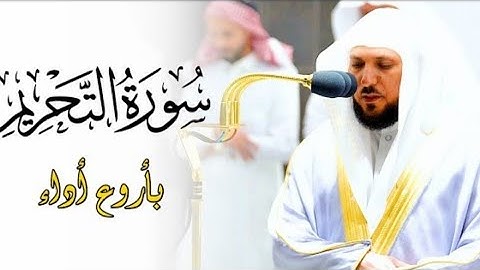 تلاوة تحبيرية بديعة من الشيخ د. ماهر المعيقلي لأواخر سورة التحريم -عشا۽ الأثنين-14-11-1443ﮪ.