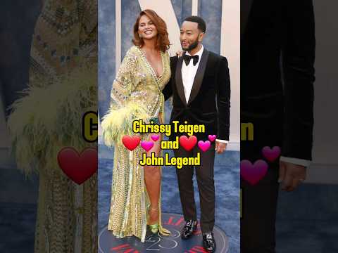 Chrissy Teigen and John Legend #celebritiescoupls #celebrity #shotrs