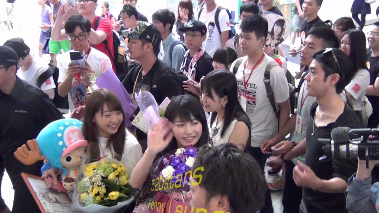 AKB48 - 木崎由里亞(木﨑 ゆりあ)、島田晴香(しまだ はるか)、橫山由依(よこやま ゆい) Hong Kong Airport Arrival 香港空港 20170708