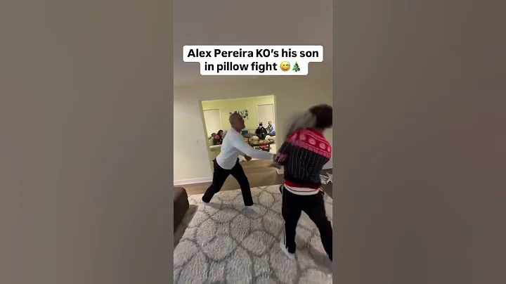 Alex Pereira KO’s son in pillow fight 👀