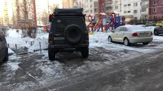 Cold start 300tdi Land Rover Discovery 1 in -17C Russian Winter
