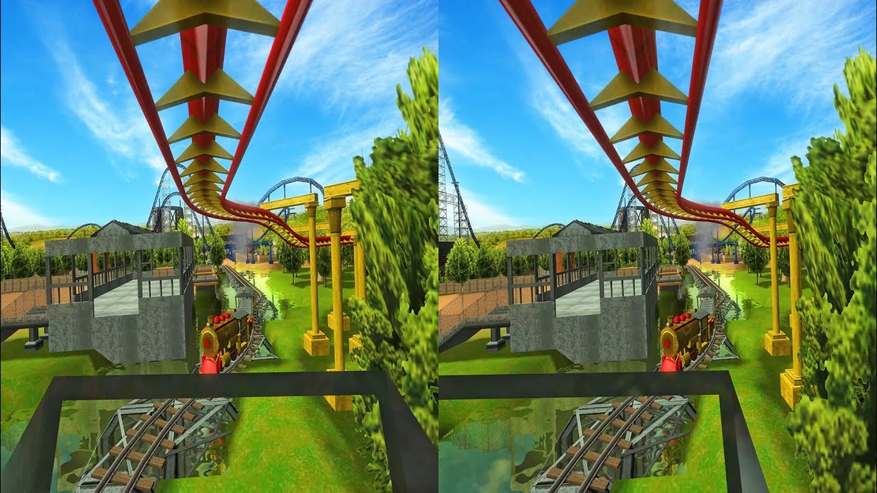 Top 5 Demo 3D google cardboard roller coaster VR side by side 4K
