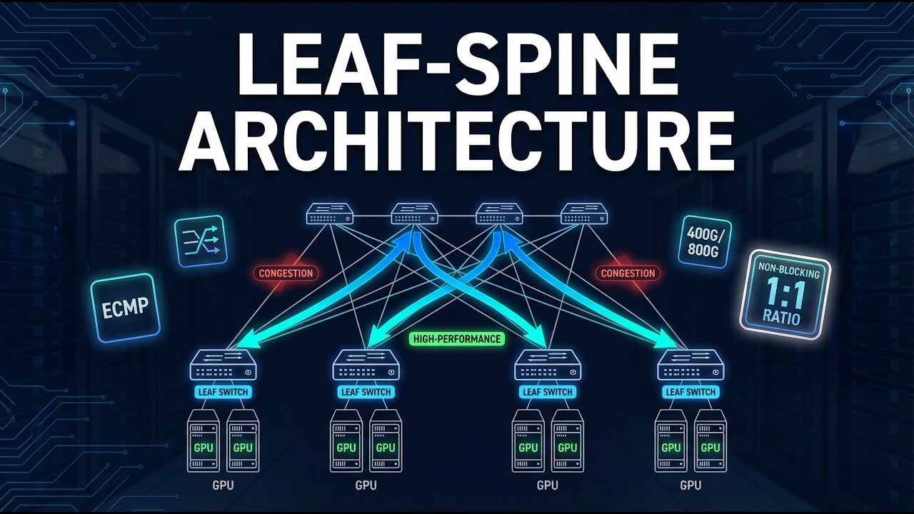 Leaf-Spine Architecture Deep Dive: Non-Blocking Fabric, ECMP & AI GPU ...