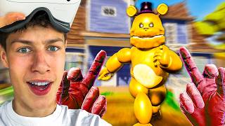HELLO NEIGHBOR but in VR... (Fredbear) screenshot 1