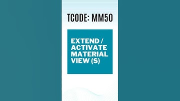 SAP QM | Extend/Activate Material View (s) | TCODE: MM50 #shorts #sappp #sapqm #youtubeshorts