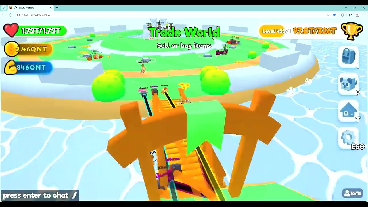 just wondering around coz noone pvp me :(