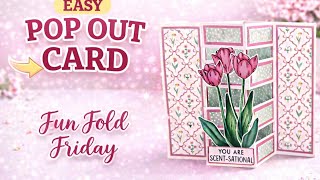 Fun Fold Friday: Easy Pop Out Card Tutorial 💗