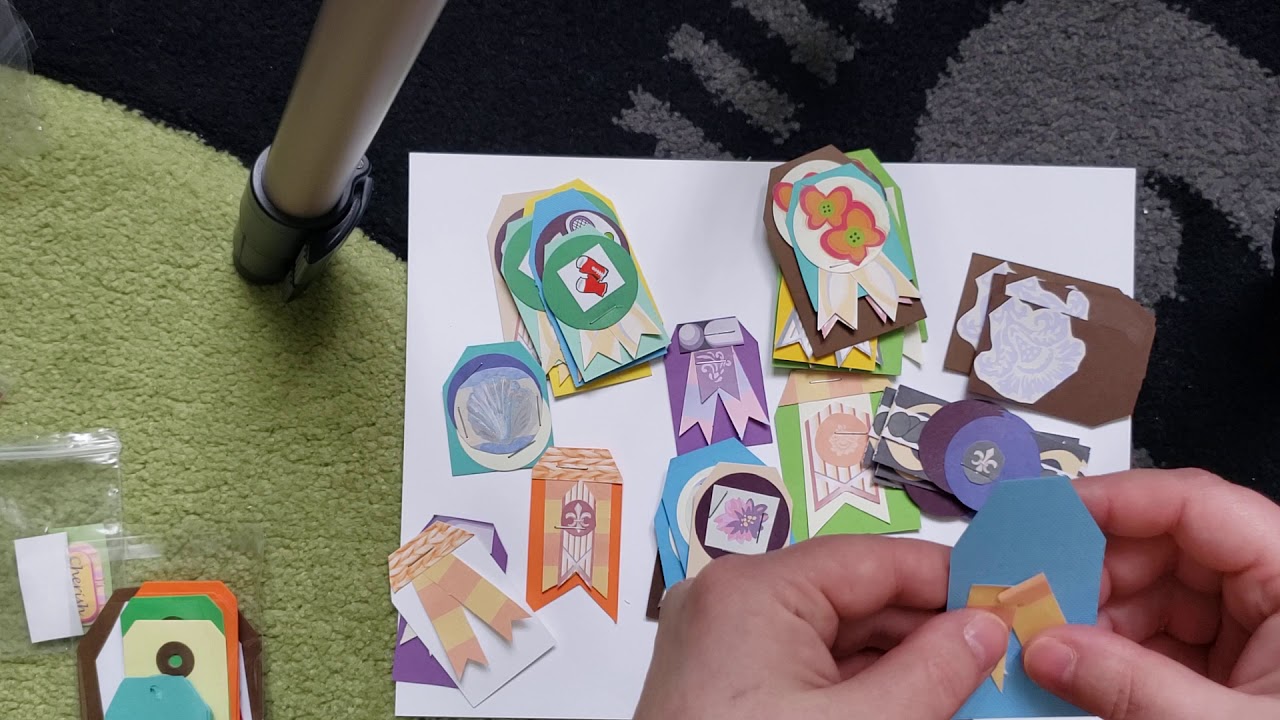 Badge/tag embellishments YouTube