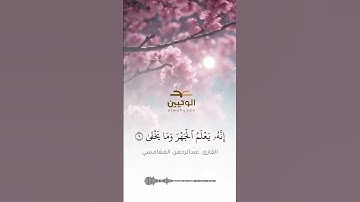 تلاوة عطرة للقارئ: عبدالرحمن المغامسي