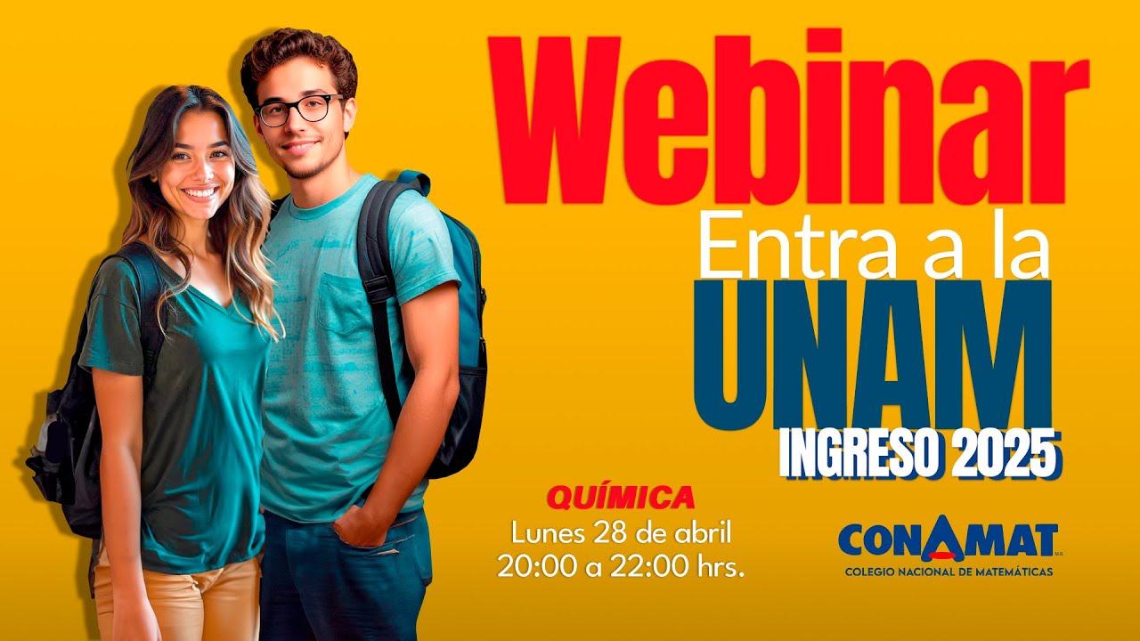 Entra a la UNAM con el Repaso Total de CONAMAT 28/04/25