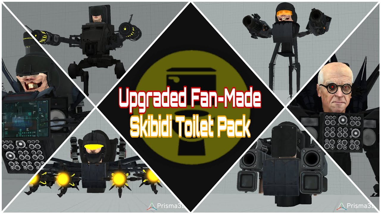 Upgraded Skibidi Toilet Pack For [PRISMA 3D]